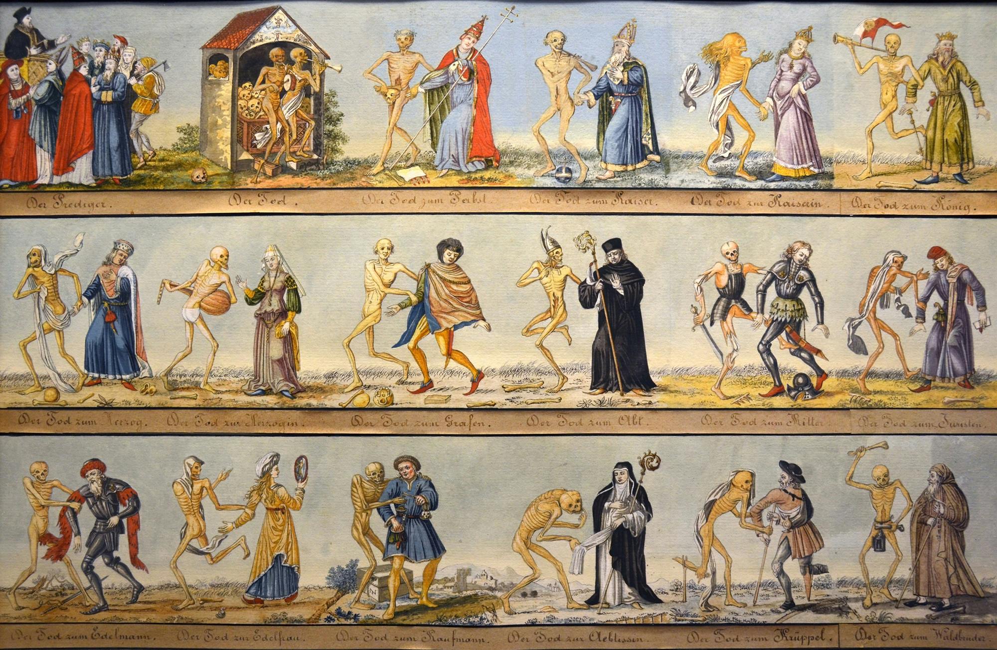 <i>Danse Macabre of Basel</i> by Johann Rudolf Feyerabend, 1806