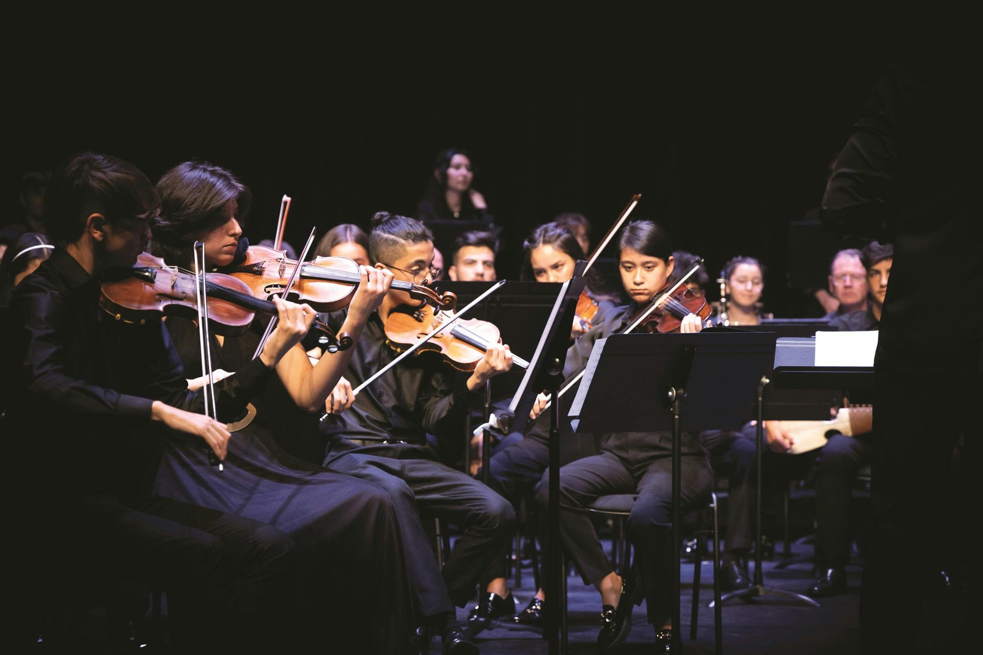The Afghan Youth Orchestra in performance