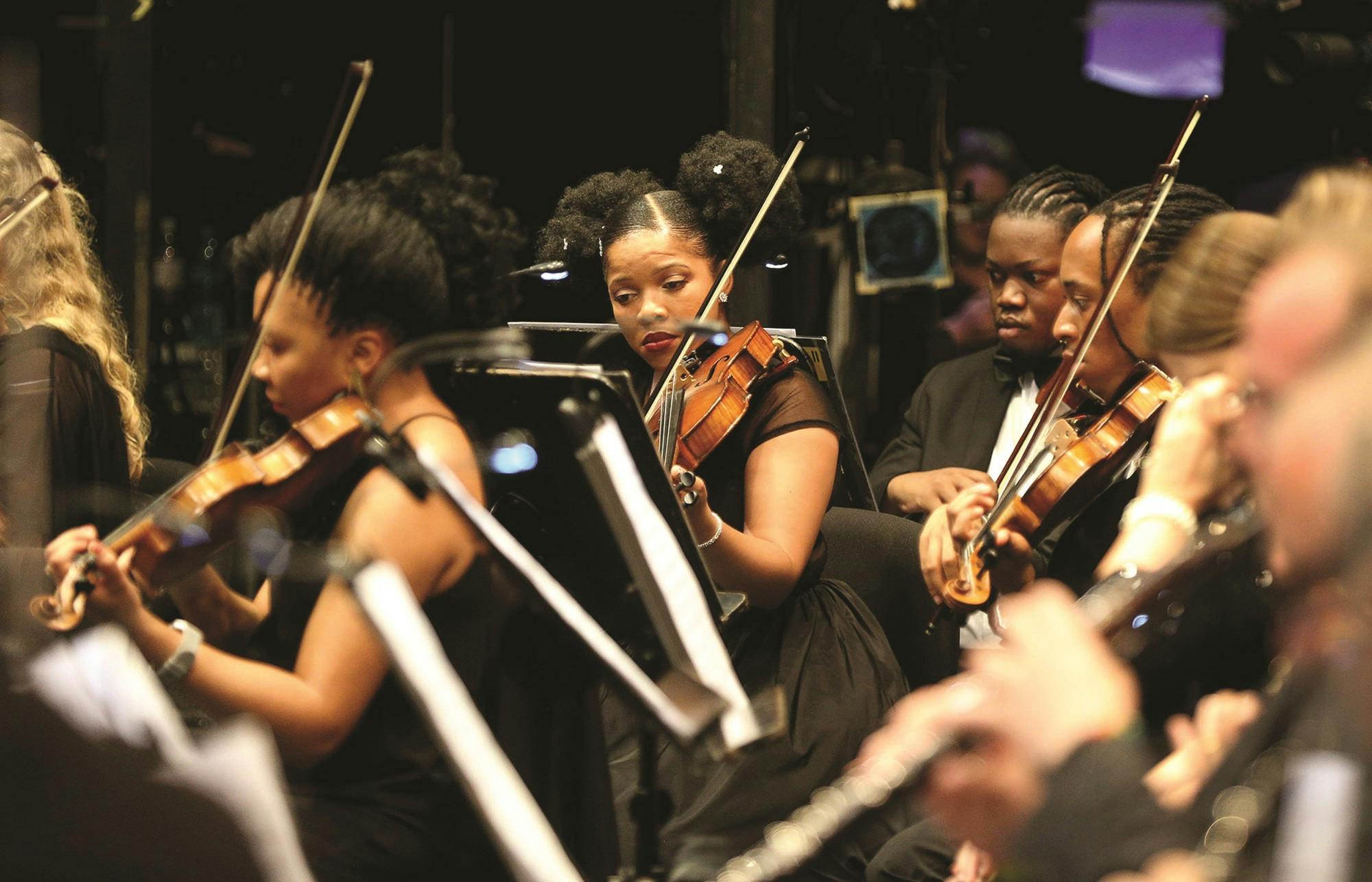 The Africa United Youth Orchestra in performance