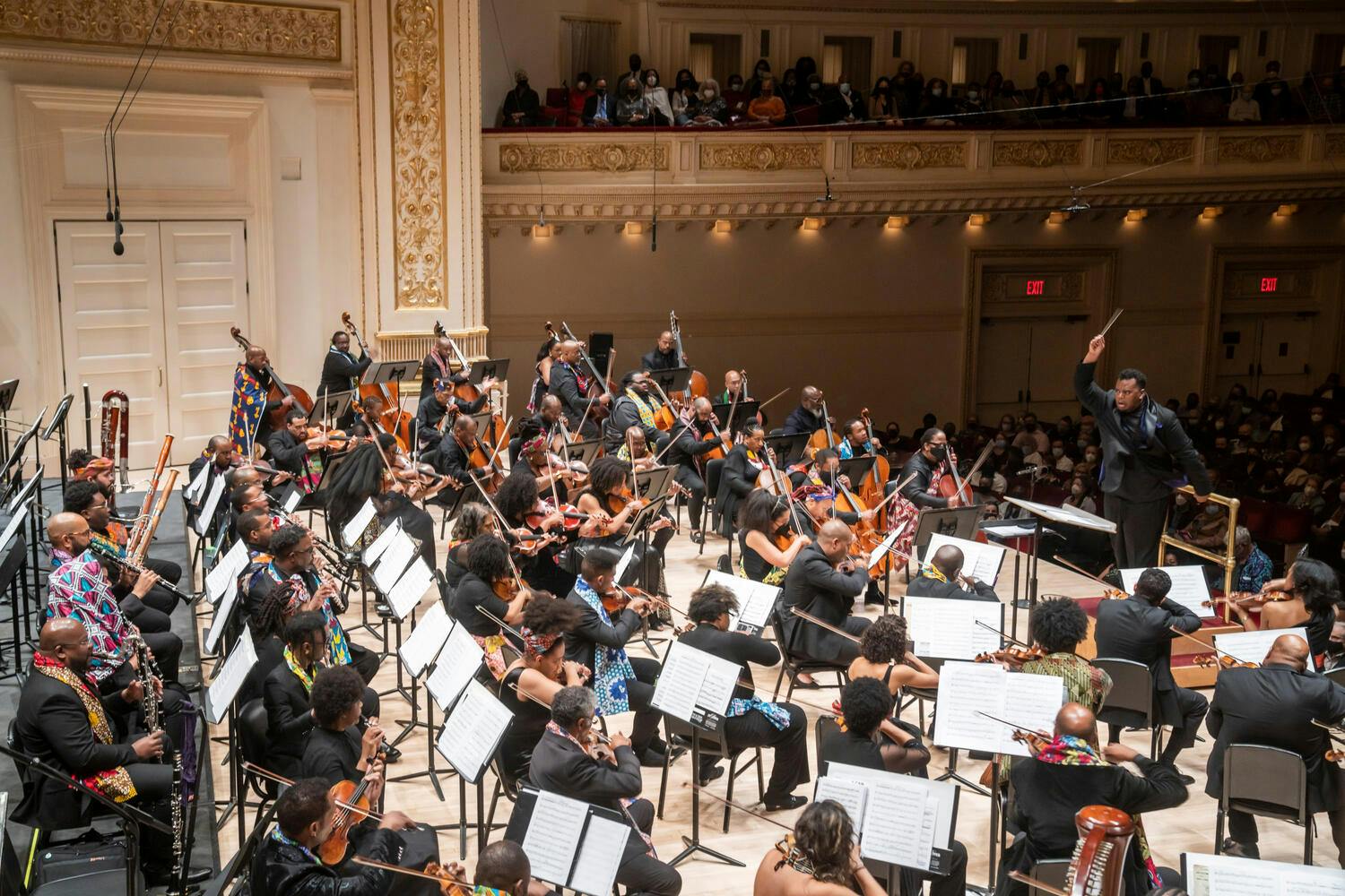 Gateways Festival Orchestra performing on stage at Carnegie Hall, 2022.
