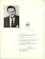 A letter from Governor Nelson A. Rockefeller to Philip A. Randolph of the Emergency Committee for Southern Freedom Struggle, and a photo of Nelson A. Rockefeller.