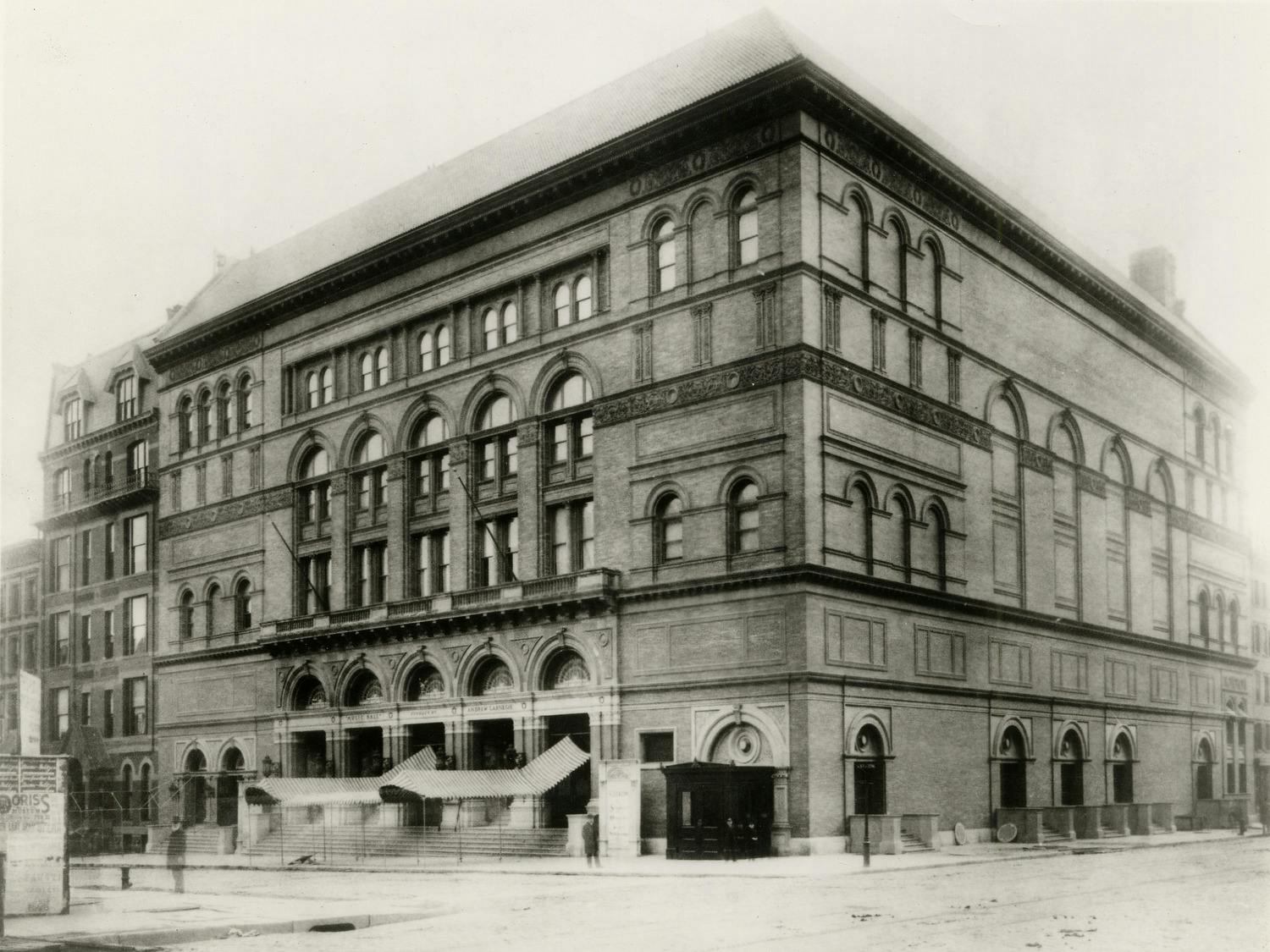 Carnegie Hall exterior, 1891