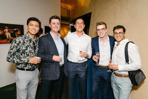 (left to right) Chris Quindes, Matt Earl, Austin Lam, Nick McRae, and Armani Nieves