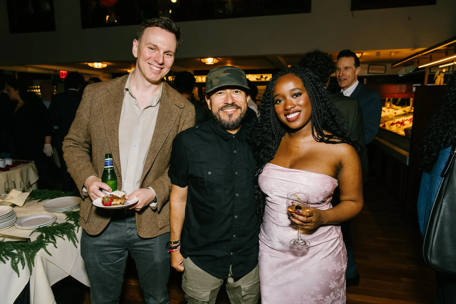 Eric Fischer, Julian Silva, and Esther Bioh