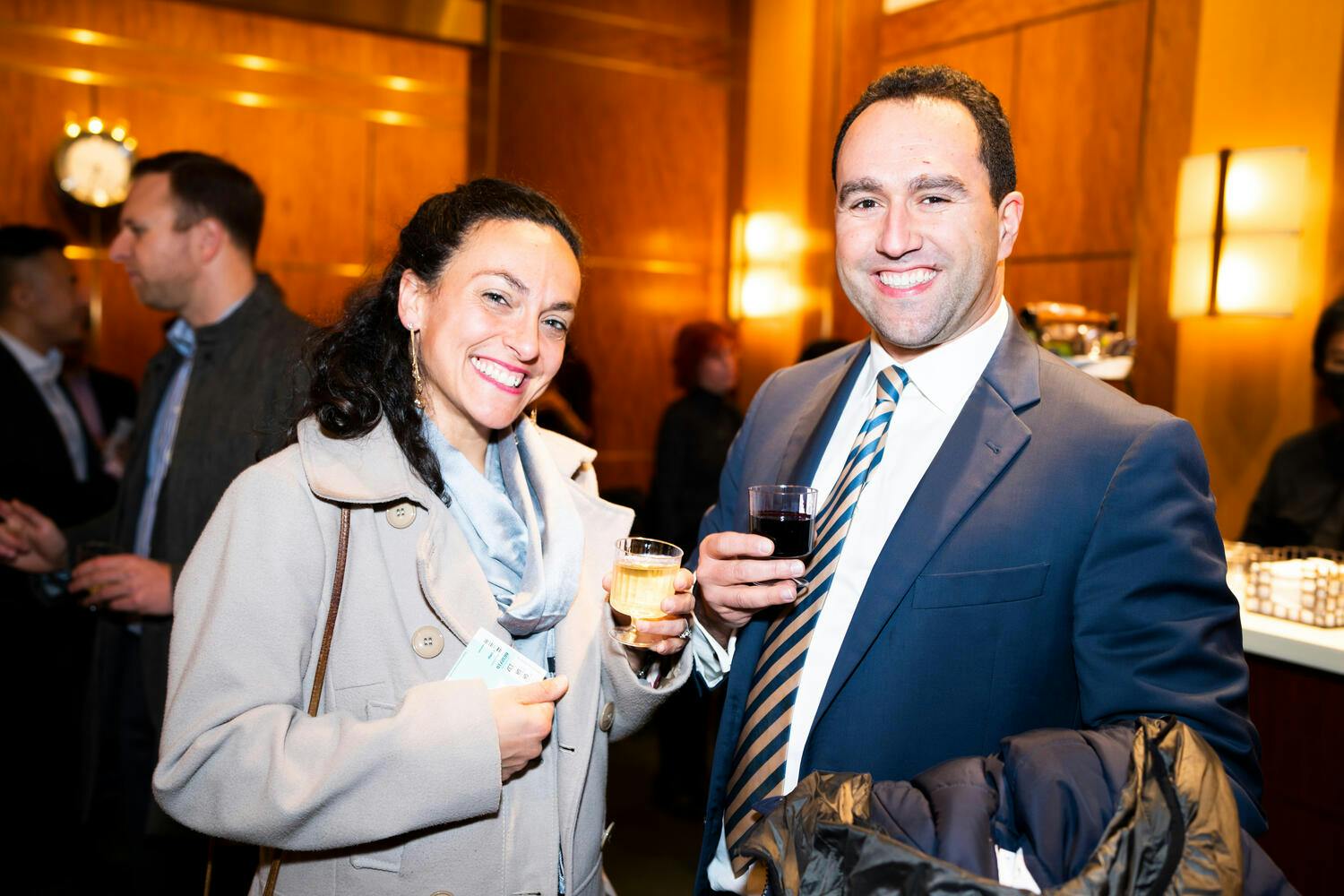 Notables at the pre-concert reception