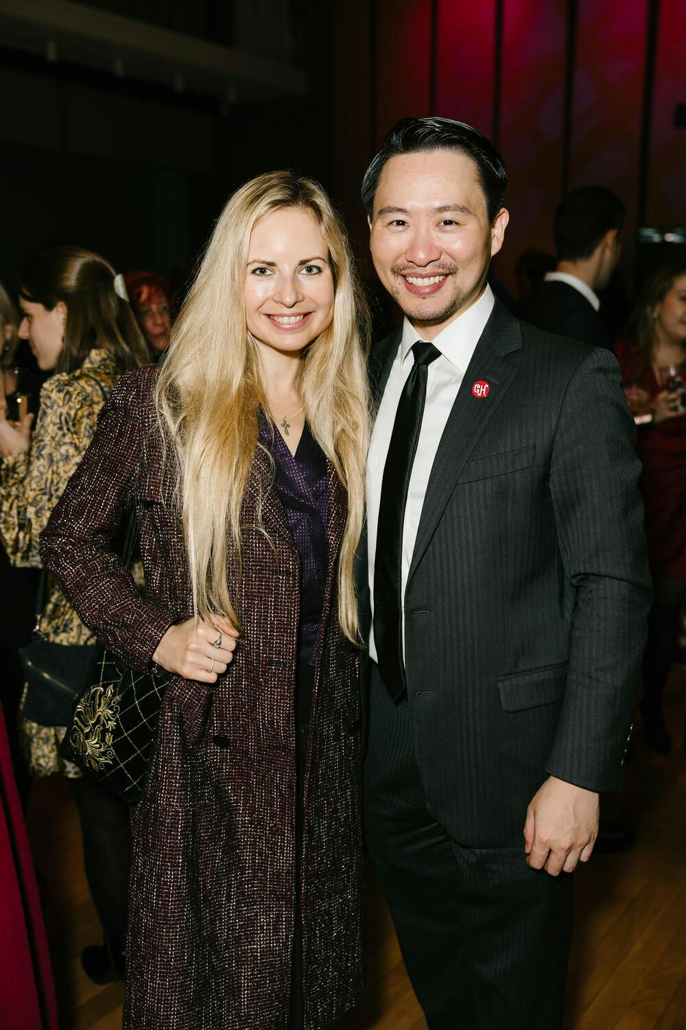 Celebration attendees pose for a photo