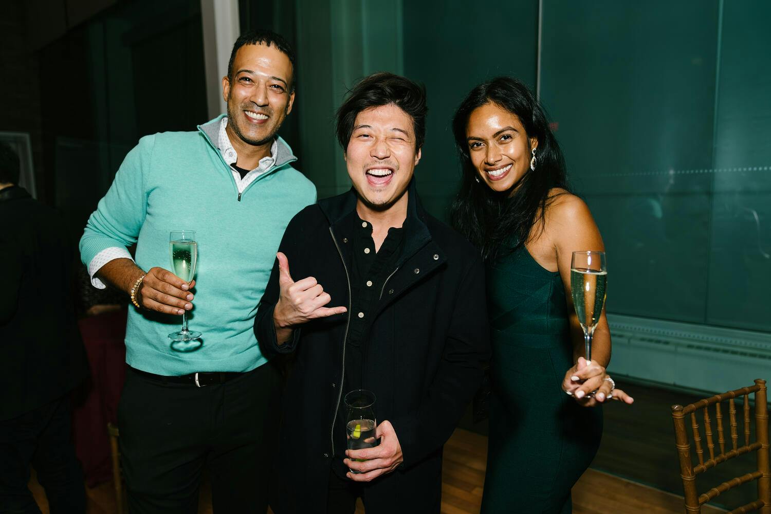 Celebration attendees pose for a photo