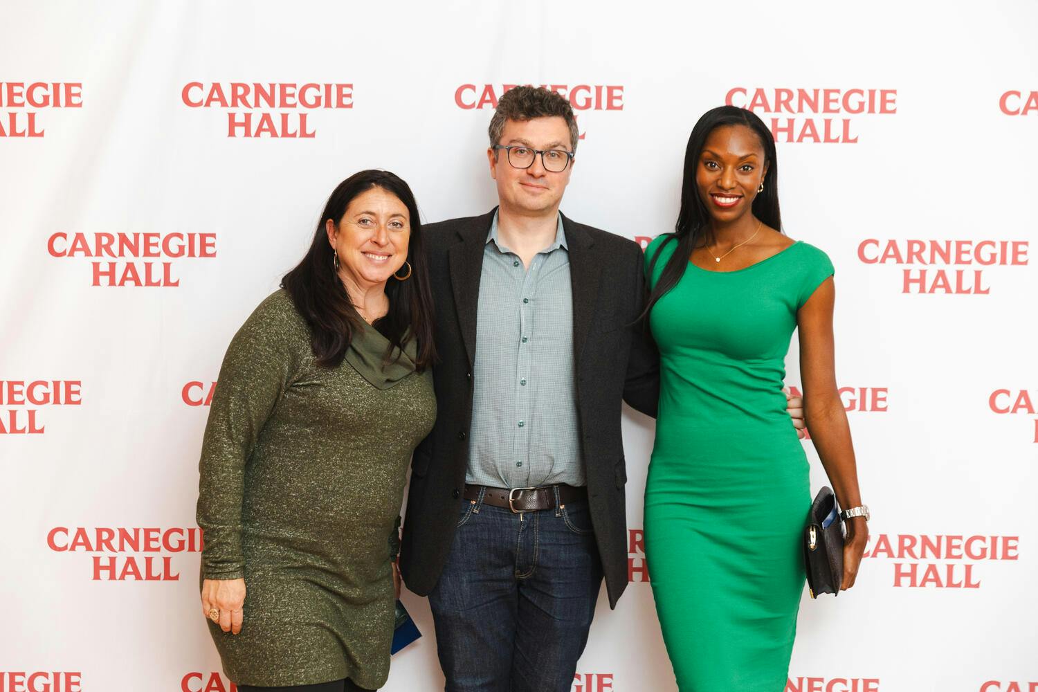 Celebration attendees pose for a photo