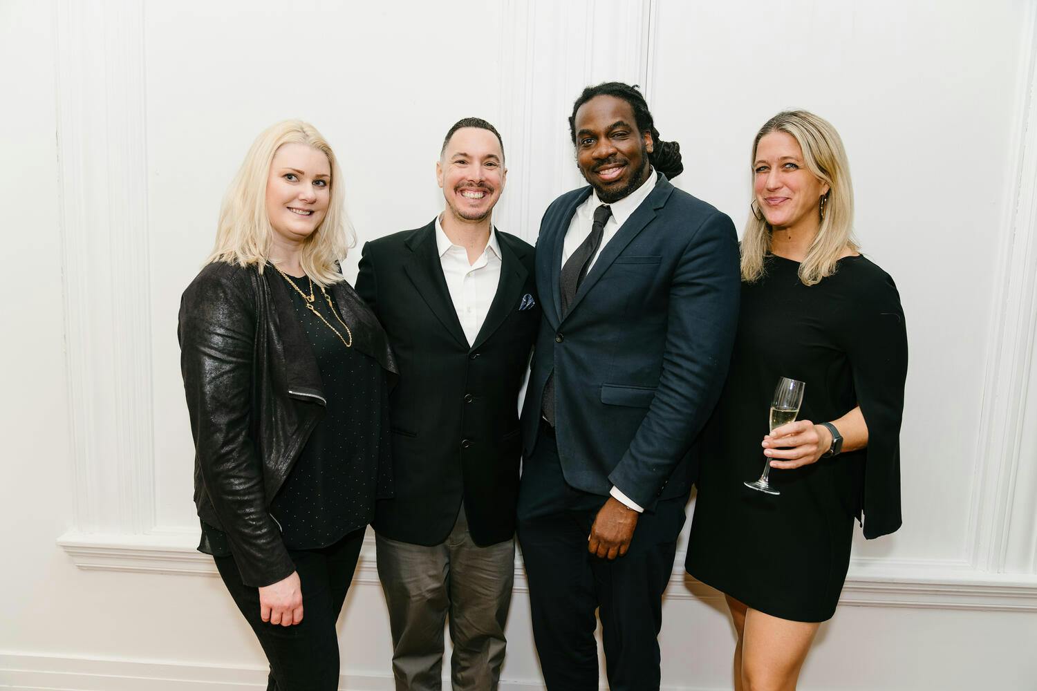 Celebration attendees pose for a photo