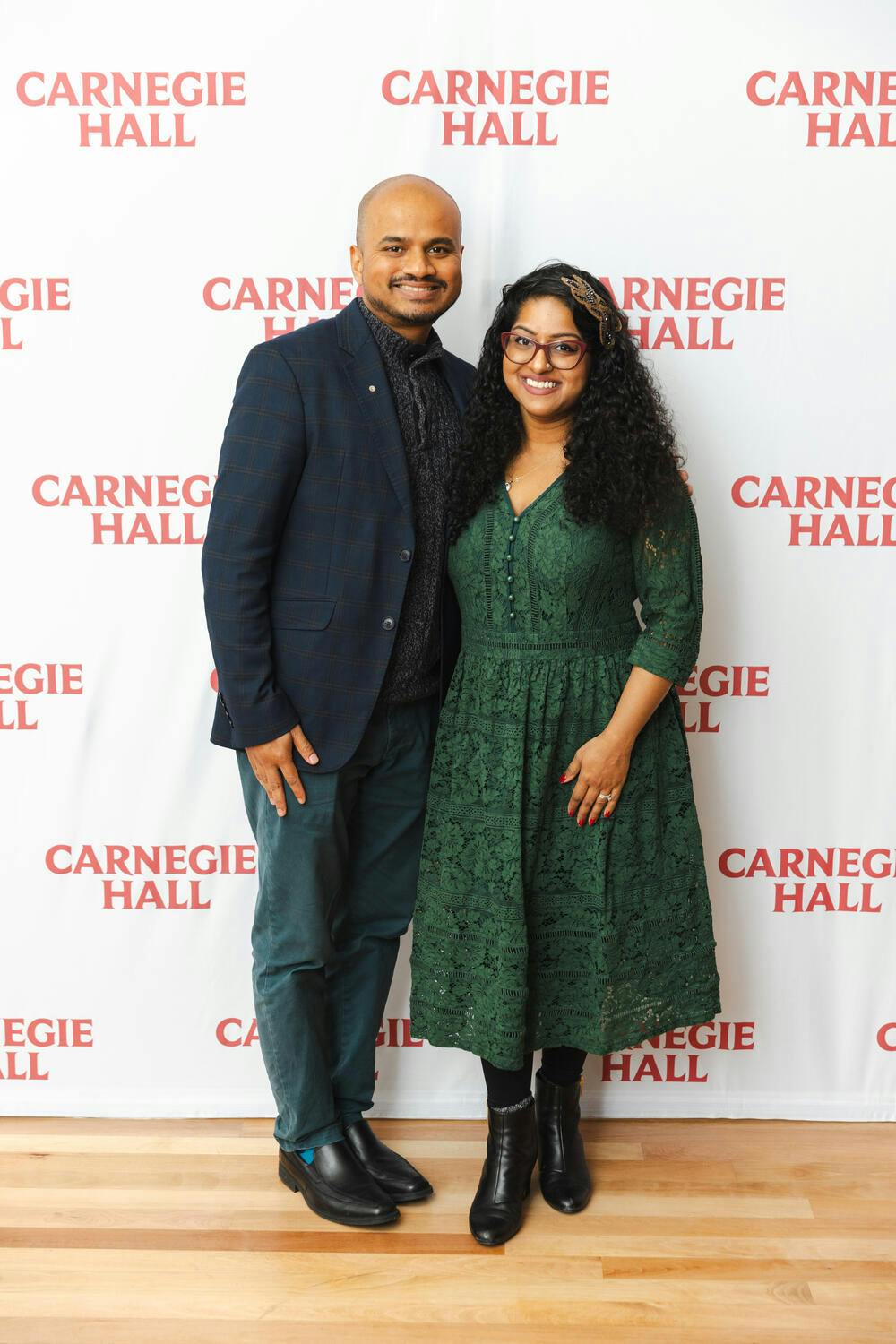 Celebration attendees pose for a photo