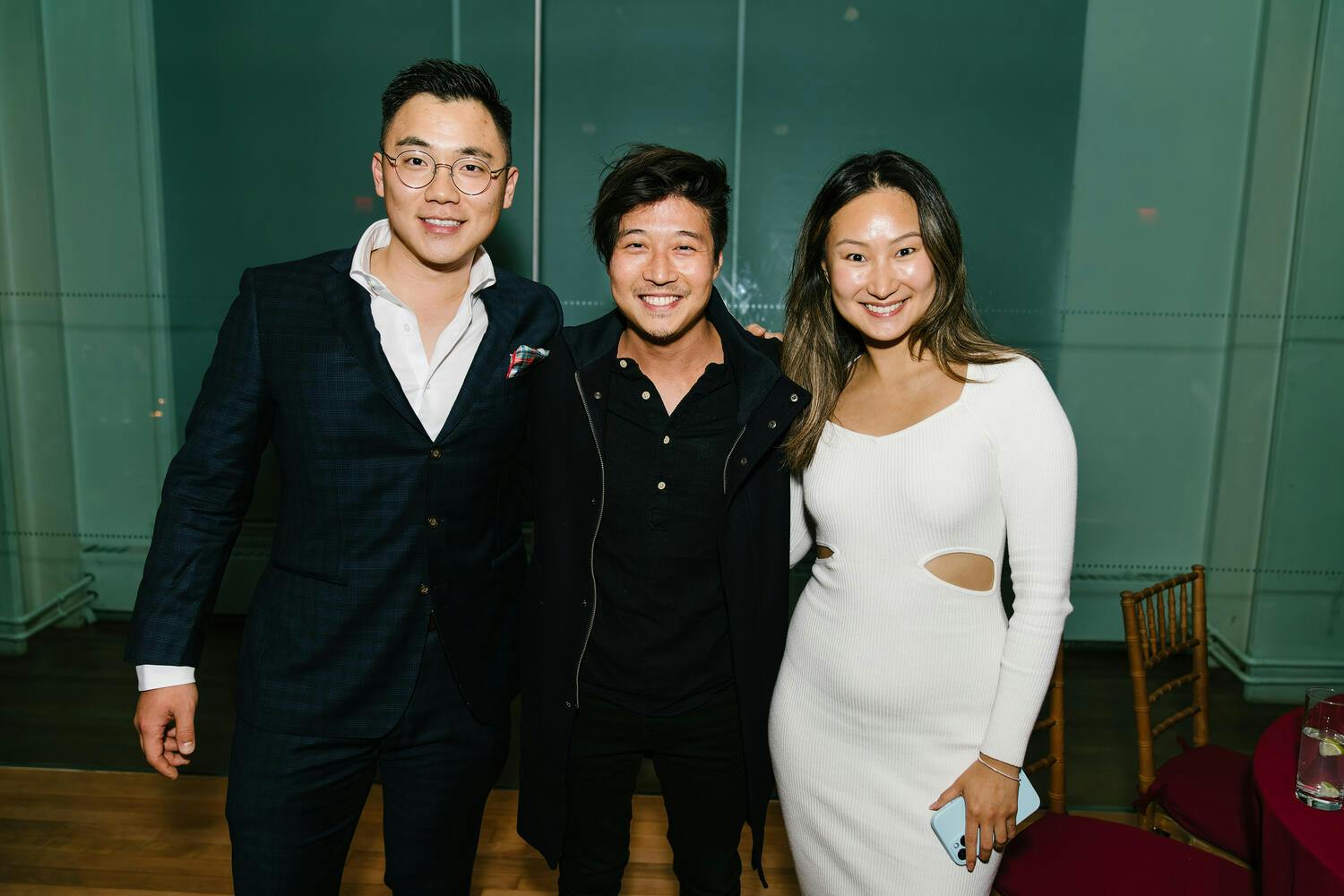 Celebration attendees pose for a photo