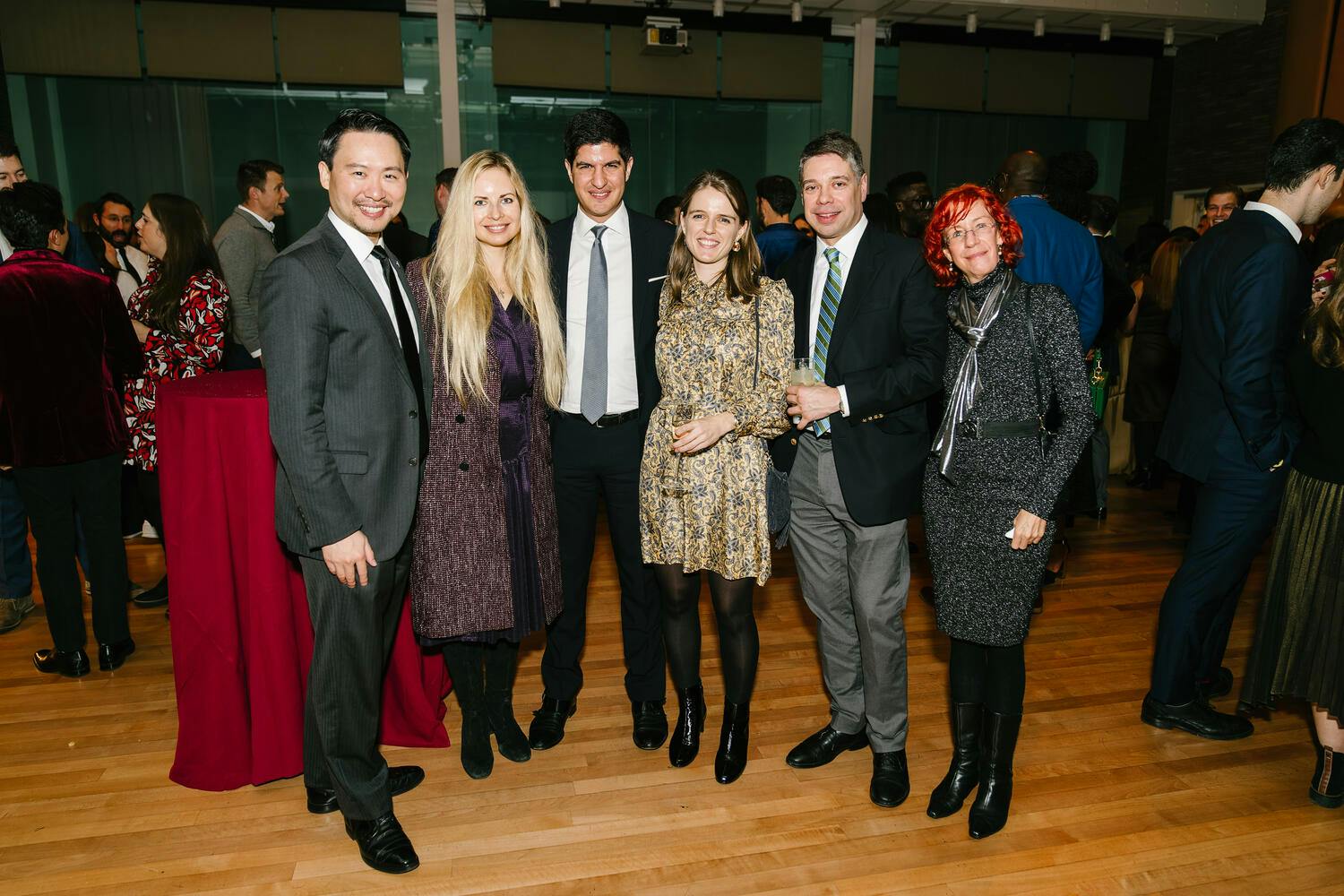 Celebration attendees pose for a photo