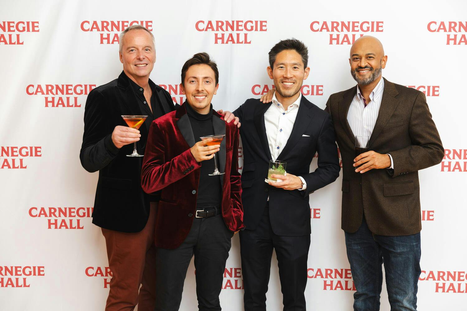 Celebration attendees pose for a photo