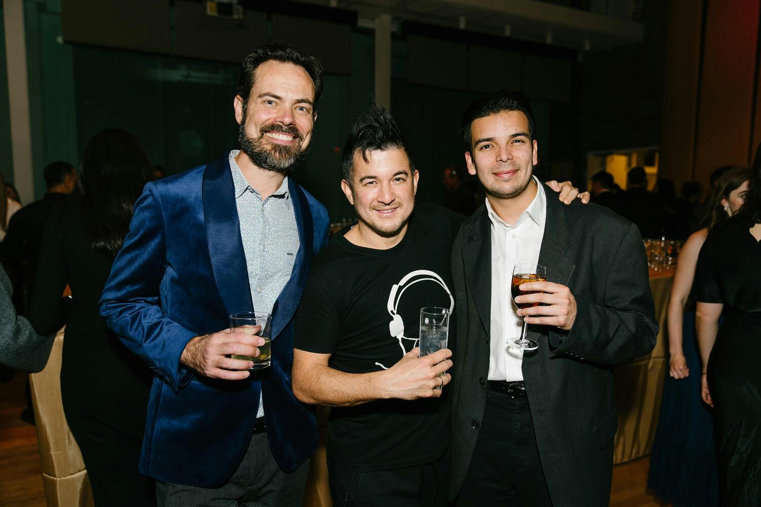 Celebration attendees pose for a photo