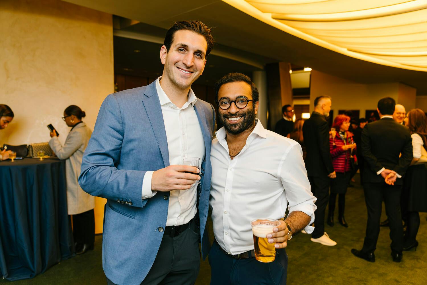 Celebration attendees pose for a photo