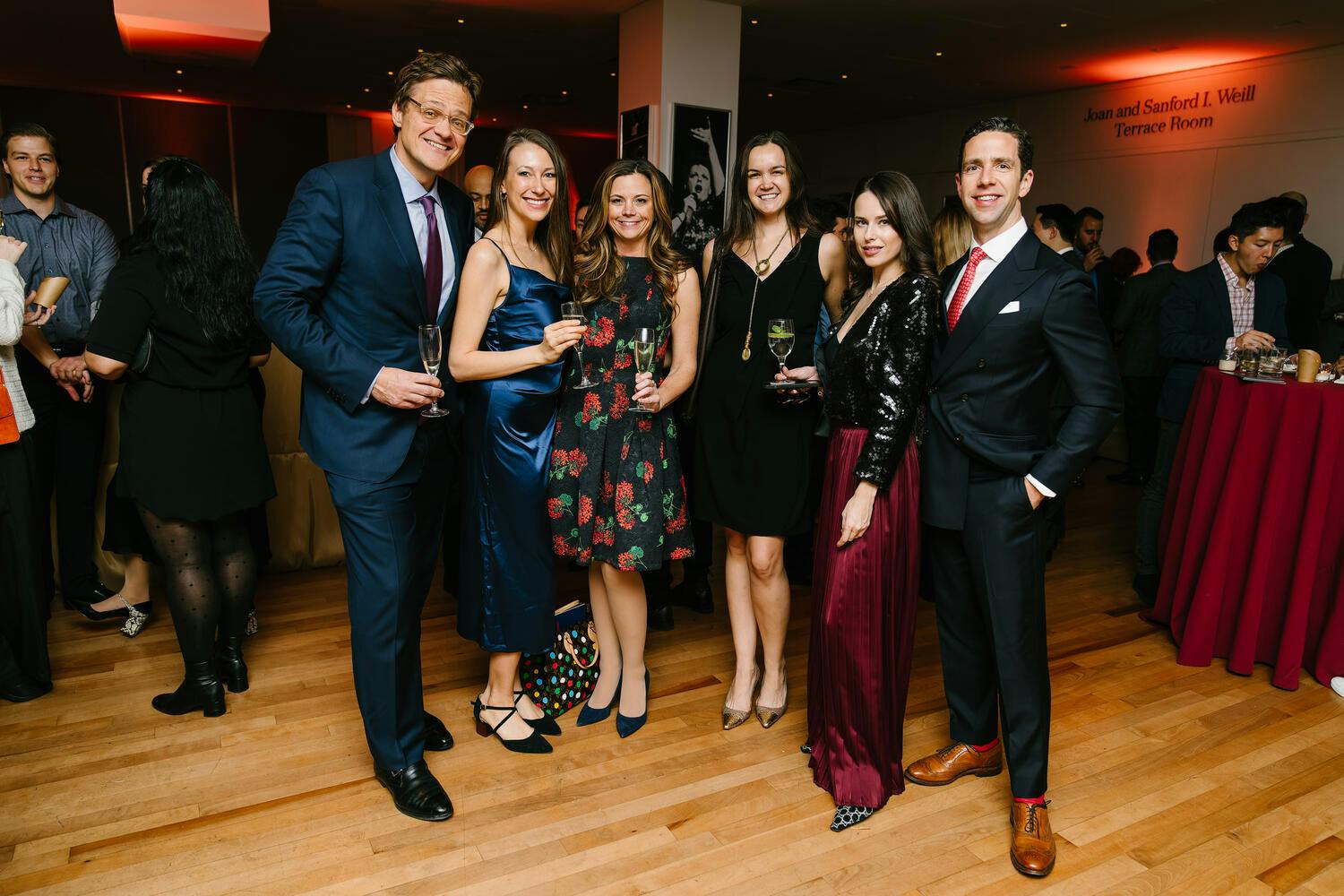 Celebration attendees pose for a photo