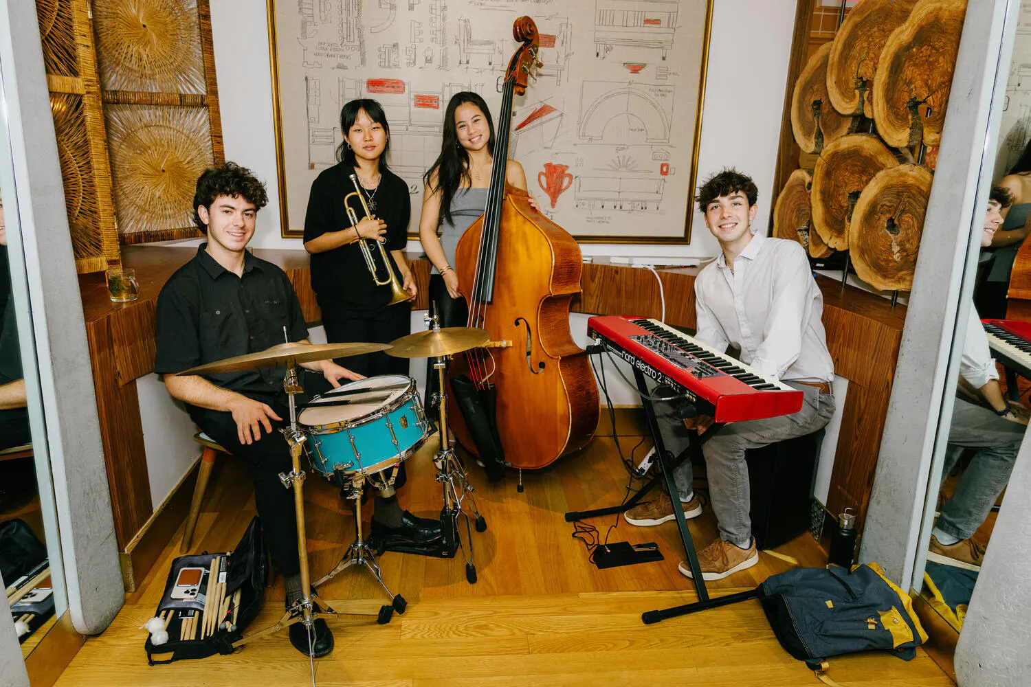NYO Jazz Alumni Benjamin Schwartz, Ruby Farmer, Skylar Tang, Carter Bryan