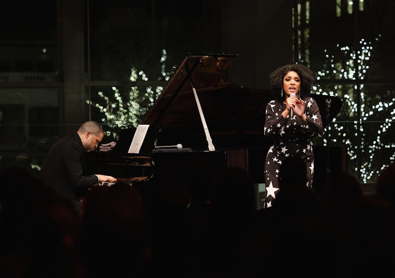 Jason Moran and Alicia Hall Moran performing at A Carnegie Hall Celebration, December 14, 2021
