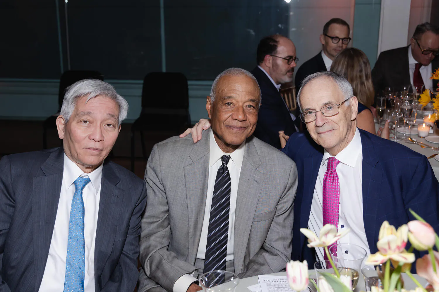 Gary Moriwaki, Ronald Claiborne, and Clive Gillinson
