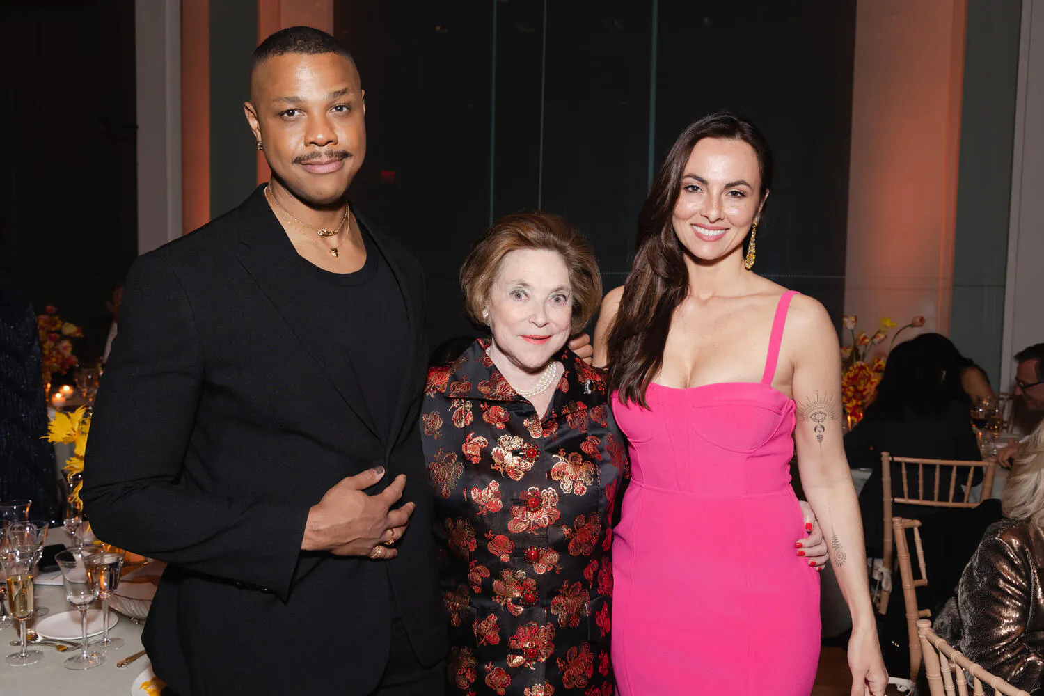 Davóne Tines, Marina Kellen French, and Isabel Leonard
