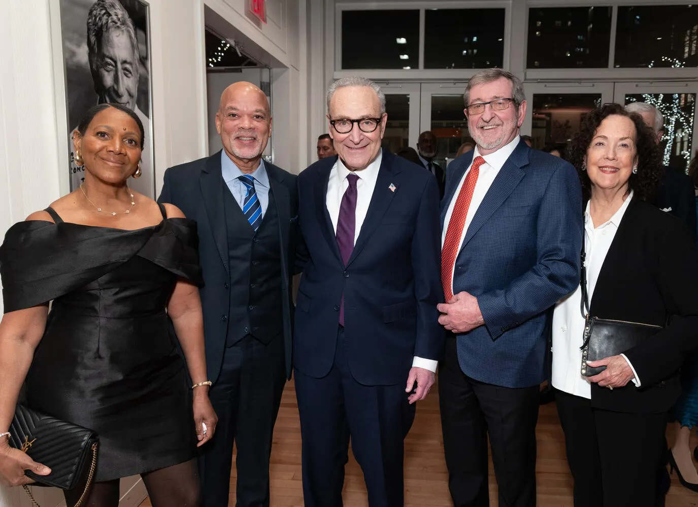 Orlene and Roger Arrieux, Senator Chuck Schumer, Michael and Kathleen Dowling