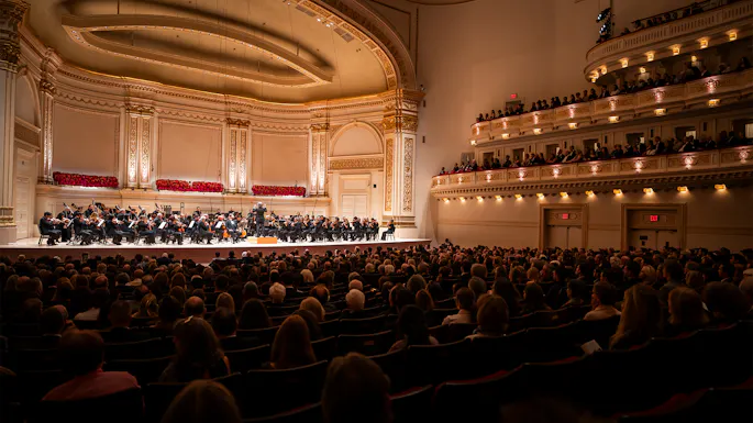The Los Angeles Philharmonic performing in Stern Auditorium / Perelman Stage