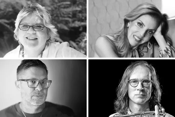 Marisol Berríos-Miranda, Leila Cobo, Josh Kun, Chris Washburne