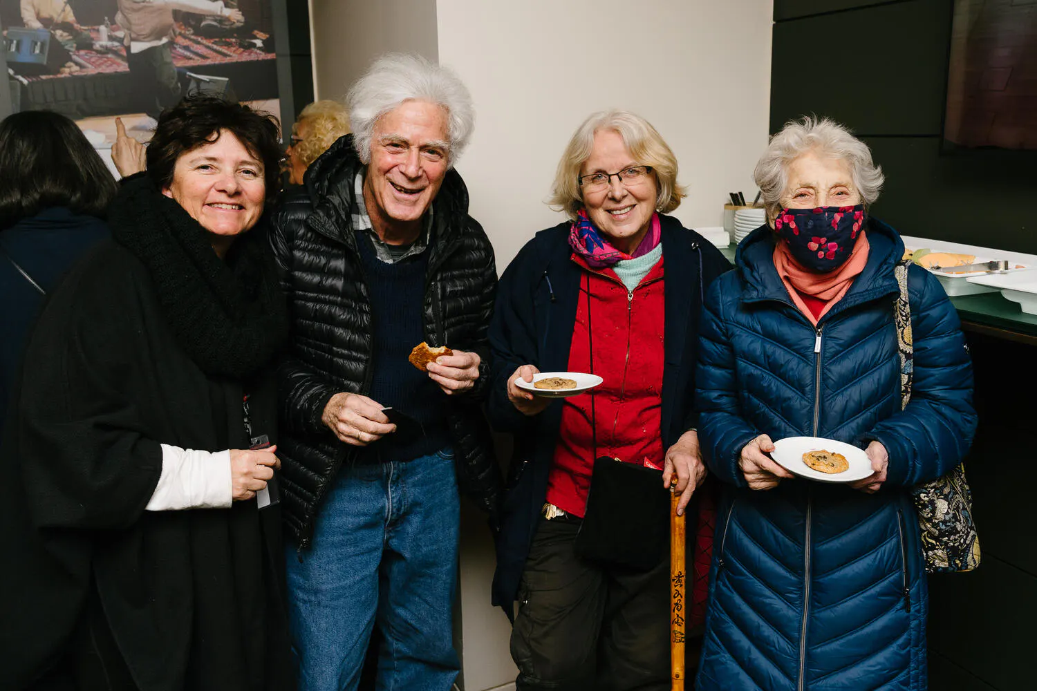 Carnegie Hall subscribers enjoy a reception in Zankel Hall Center Stage.