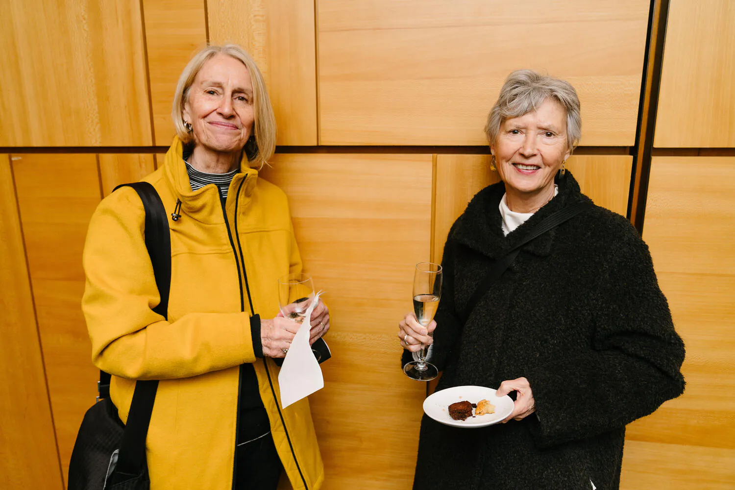 Carnegie Hall subscribers enjoy a reception in Zankel Hall Center Stage.