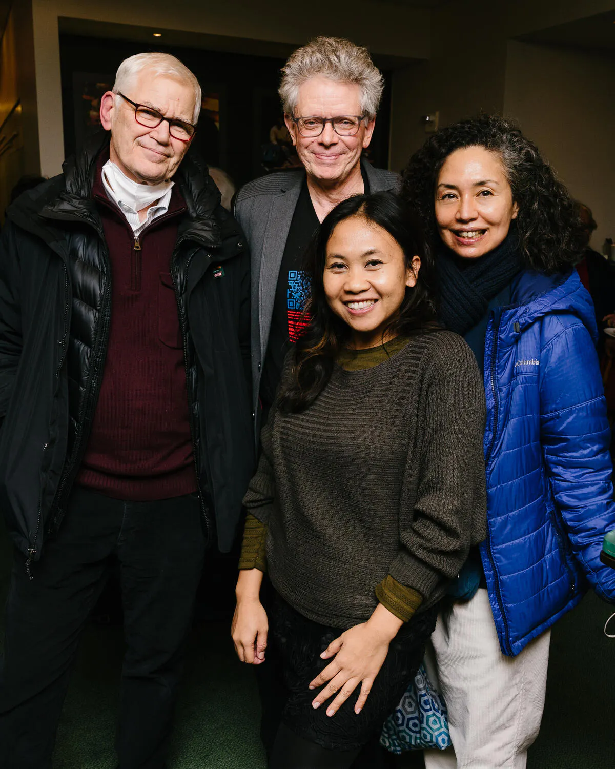 David Harrington and Peni Candra Rini mingle with Carnegie Hall subscribers.