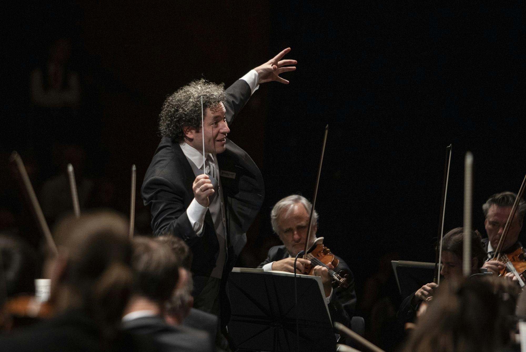 Gustavo Dudamel conducting