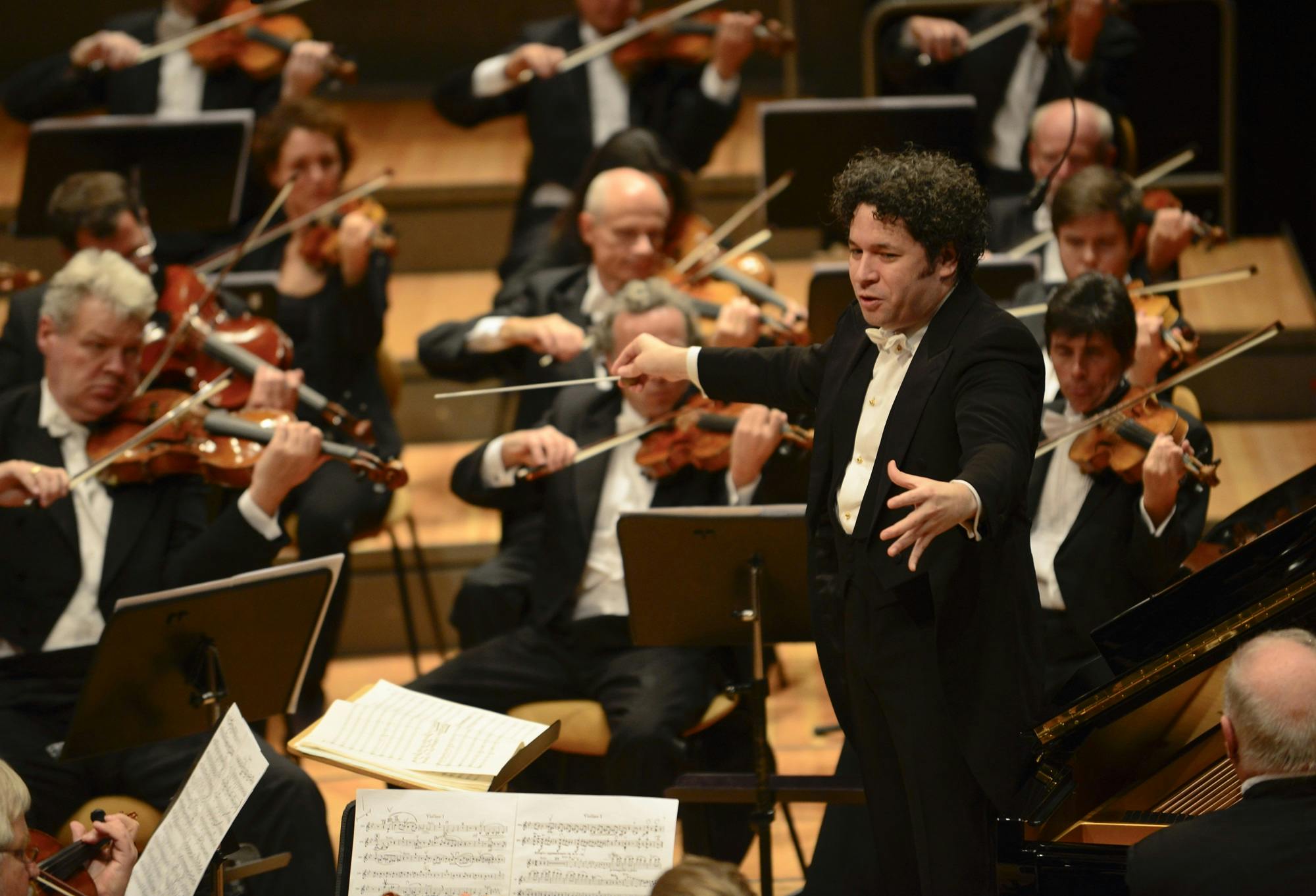 Gustavo Dudamel conducting