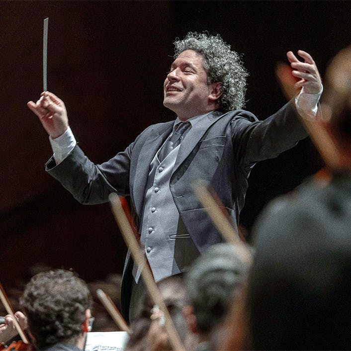 Gustavo Dudamel conducting