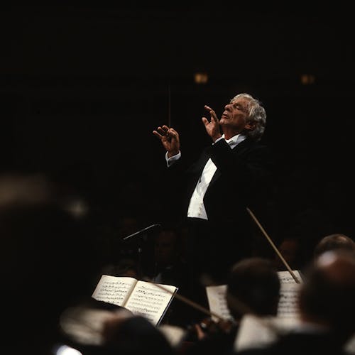 Leonard Bernstein conducting