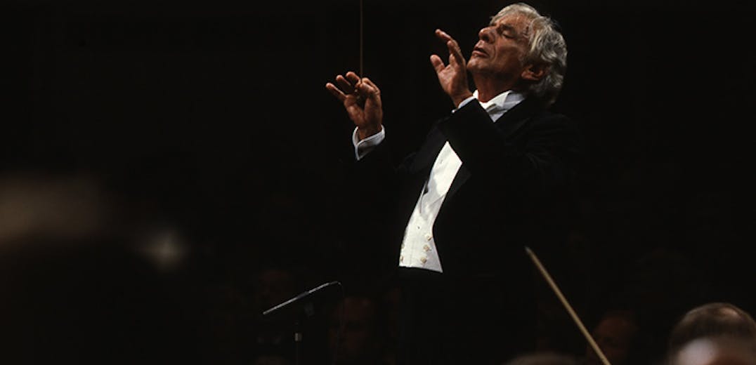 Leonard Bernstein conducting