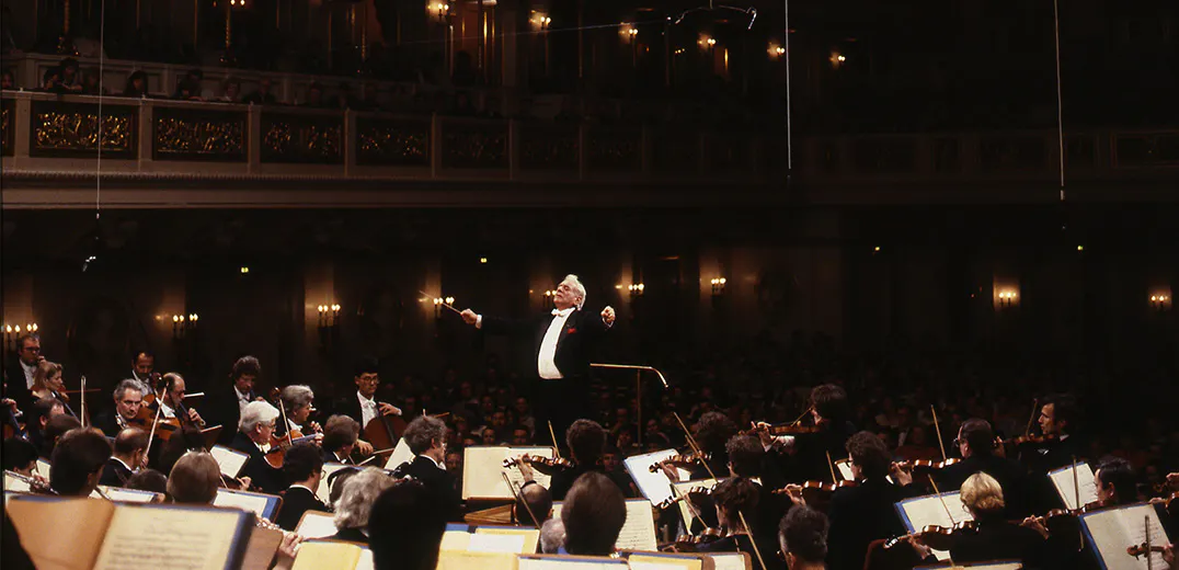 Leonard Bernstein conducting