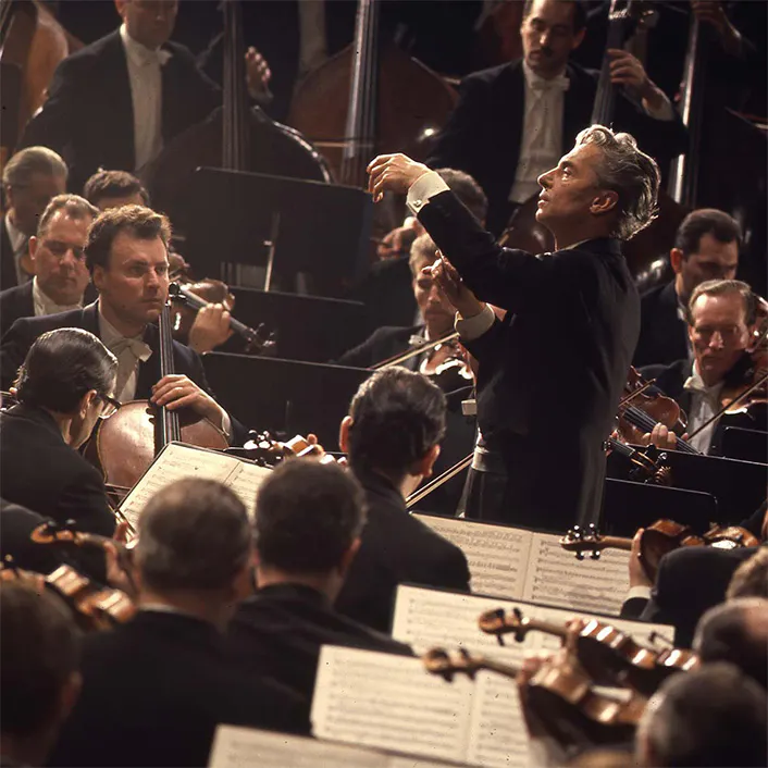 Herbert von Karajan conducting the Berlin Philharmonic