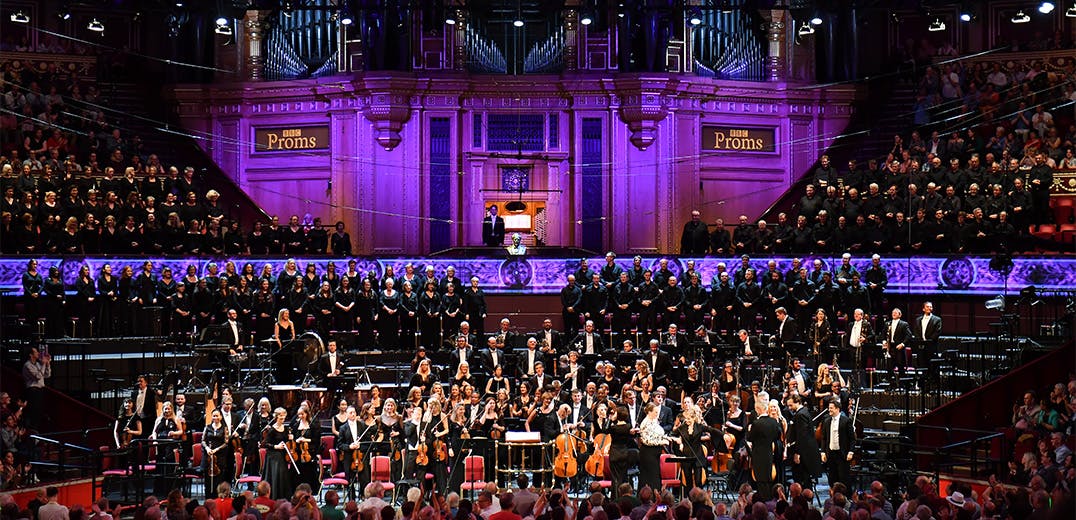 An orchestra on stage