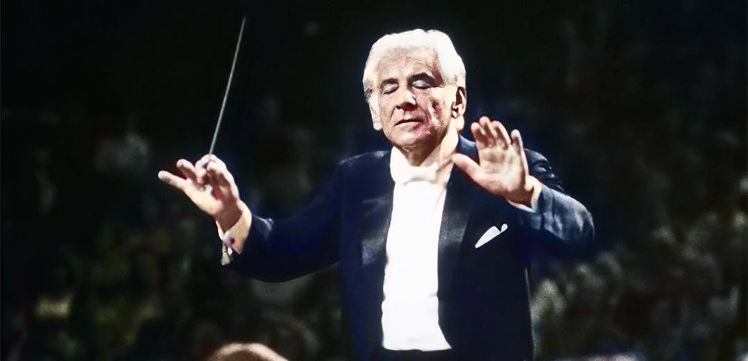 Leonard Bernstein conducting
