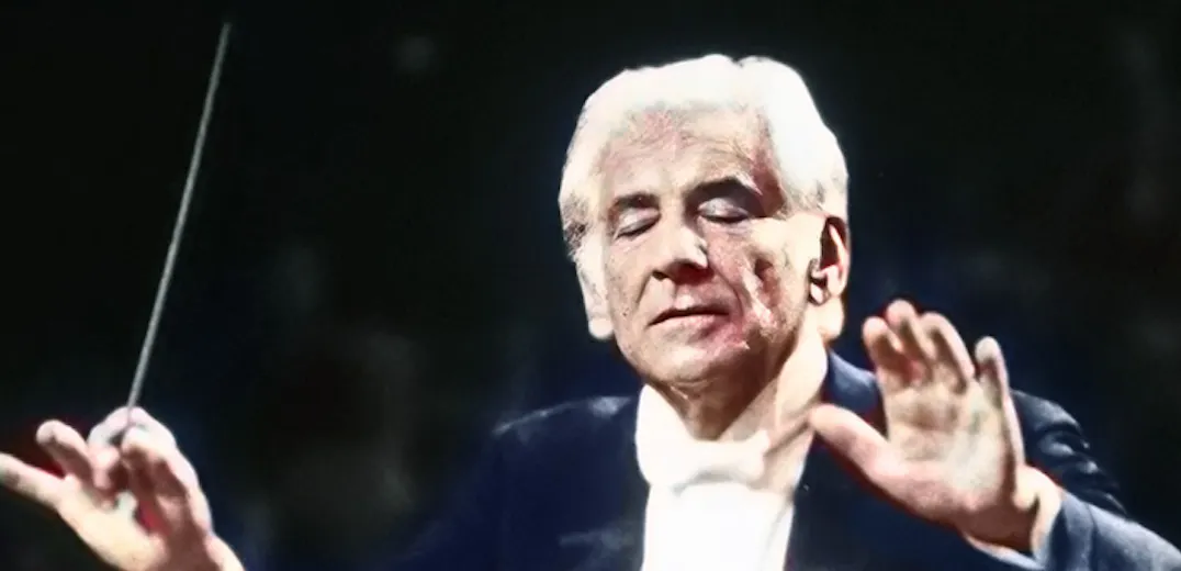 Leonard Bernstein conducting