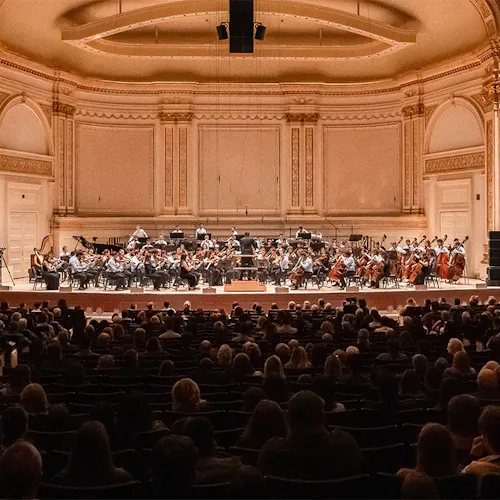 Greek Youth Symphony on stage