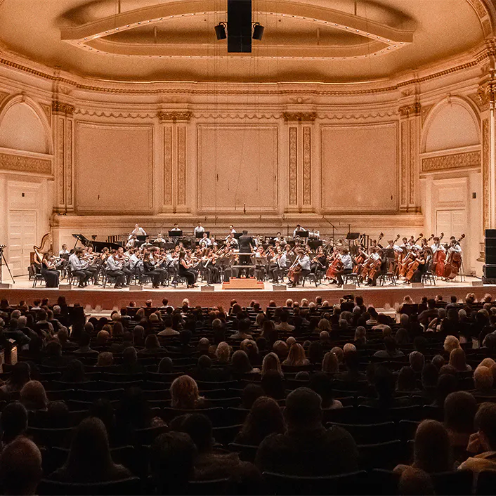 Greek Youth Symphony on stage
