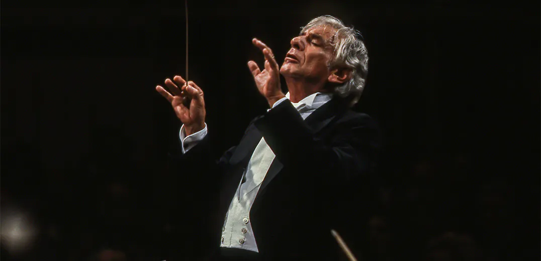 Leonard Bernstein conducting