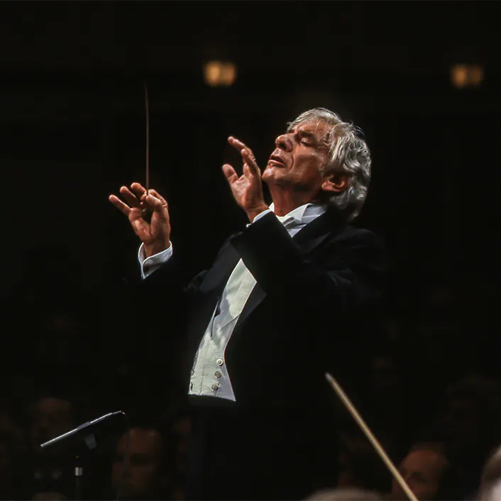 Leonard Bernstein conducting