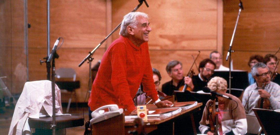 Leonard Bernstein rehearses West Side Story