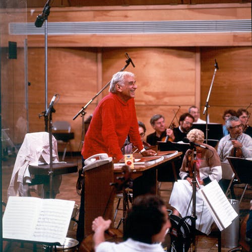 Leonard Bernstein rehearses West Side Story