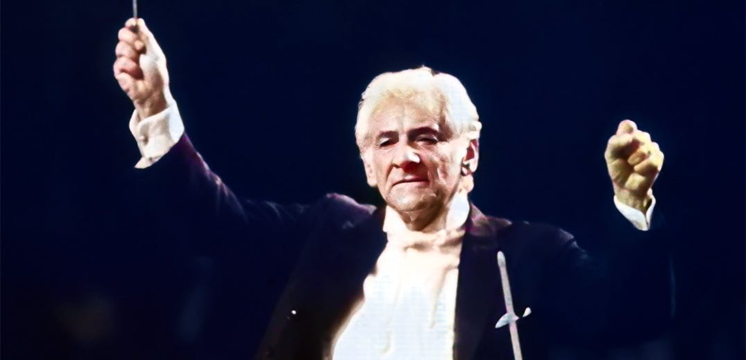 Leonard Bernstein conducting