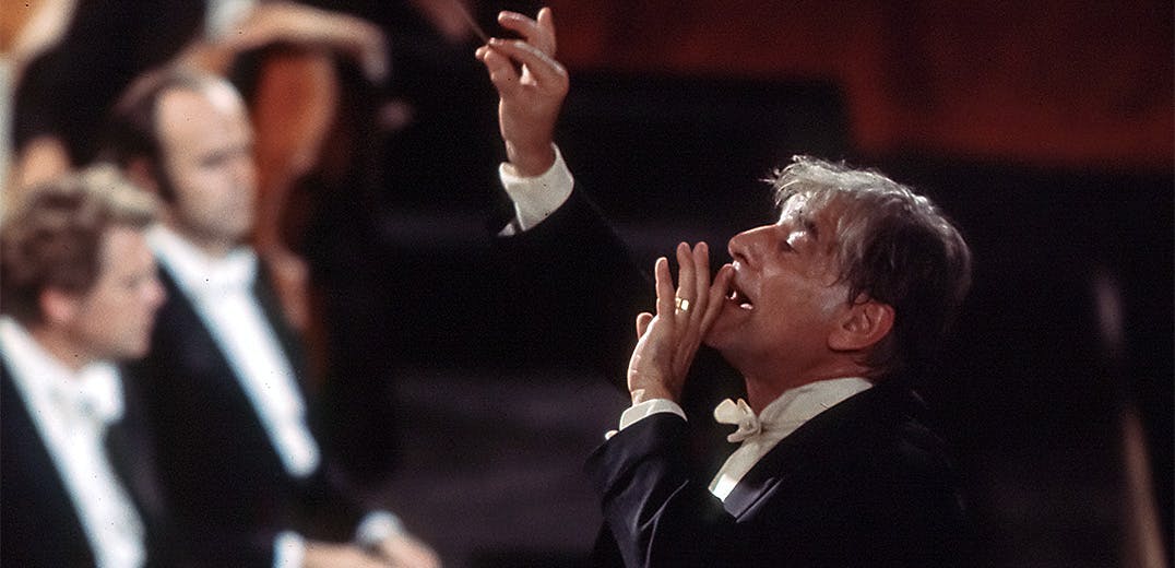 Leonard Bernstein conducting