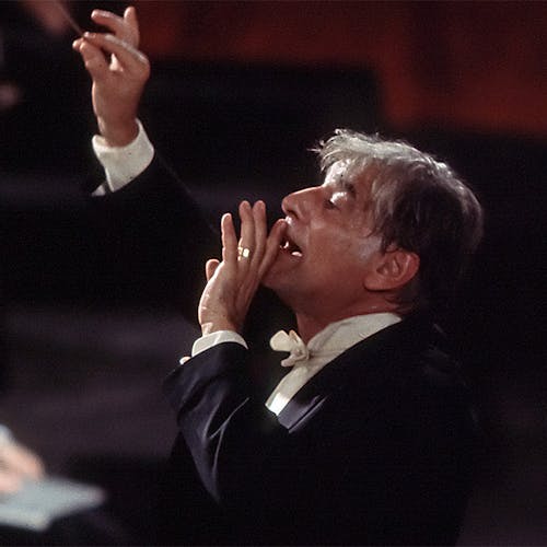 Leonard Bernstein conducting