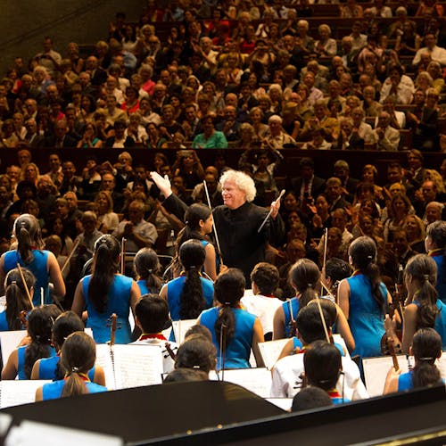 National Children's Symphony Orchestra of Venezuela conducted by Sir Simon Rattle and Jesus Parra